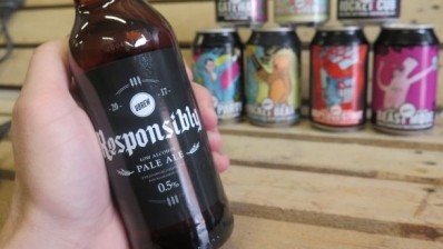 Low in alcohol: Responsibly is a 0.5% ABV beer