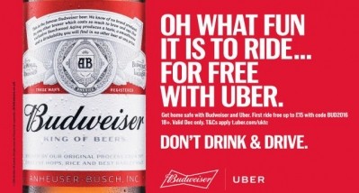 Uber and Budweiser's festive free ride push proves popular