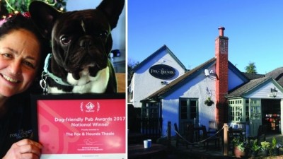 Just pawfect: The Fox and Hounds has received multiple awards for being dog friendly