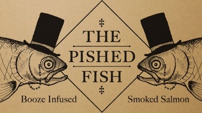 In the pink: The Pished Fish has released a range of booze-infused salmon in time for Christmas