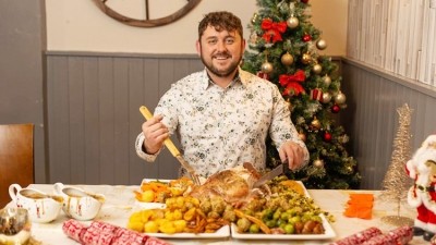 Festive feast: the George Pub & Grill claims it has cooked the 'world's biggest' Christmas dinner (image: SWNS)