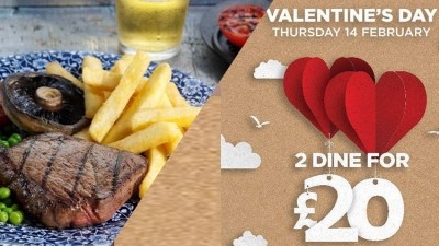 Get spooning: JD Wetherspoon has unveiled its Valentine's Day menu for its second year running