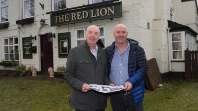 Star turn: multiple operator Mark Condliffe (right) and project partner Neil Roughshedge (left) are set to transform the Red Lion