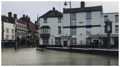 High water levels: a severe flood warning in Shrewsbury has forced some sites to close 