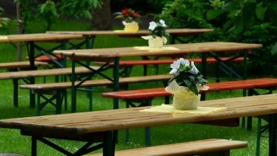 Outside space: the Department of Health and Social Care has confirmed different households can meet up in beer gardens in parts of England where socialising is restricted