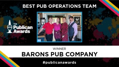 Winning team: Barons Pub Company took home the title of Best Pub Operations Team