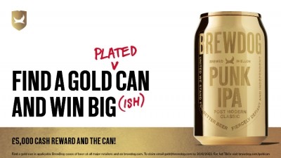 All that glitters: the gold cans in the previous promotion were said to misleading by BrewDog CEO James Watt 