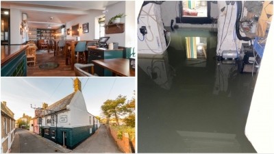 Major blow: Oliver Cromwell pub in Cambridgeshire loses thousands in stock due to Storm Henk flooding (Pictures supplied by Jemma Ovenden)