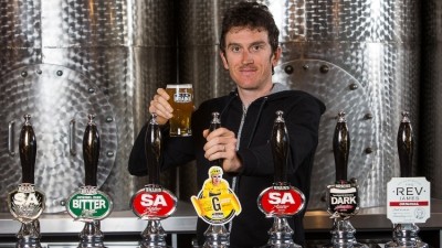 On yer bike: Geraint Thomas has had a beer named after him to celebrate his achievements