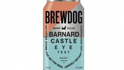 Holding the fort: the 330ml pack of 12 cans is available for pre-order for £16.95 on BrewDog’s website