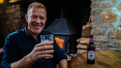 Rare breed: Countryfile presenter Adam Henson watched the landmark bottle come off the Butcombe production line