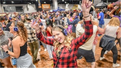 Denver style: attendees at the Great American Craft Beer Festival enjoy a silent disco (credit: images © Brewers Association)