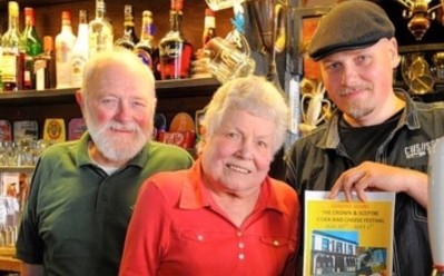 Family affair: David Wheeler (right) took over the running of the pub after his parents passed away