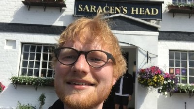 Thinking out loud: Ed Sheeran told licensees at the Saracen’s Head the Ale Trail is a great idea