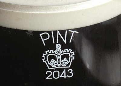 Symbolic: the crown mark was used to indicate that the drink was a full imperial pint or half-pint measure