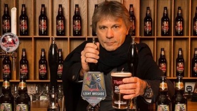 Fundraising help: Iron Maiden lead singer Bruce Dickinson helped create the ale