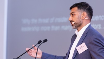 Fraud avoidance: Arun Chauhan, founder of Tenet Compliance & Litigation, addresses delegates at the MA500 meeting in Bath