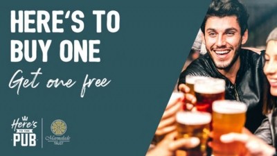 Buy one, get one free: Stonegate Pubs are offering customers free drinks to support the Marmalade Trust charity this March 