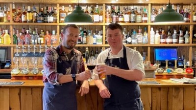 New venture: licensee Jonney Cox and head chef Rob McDiarmid