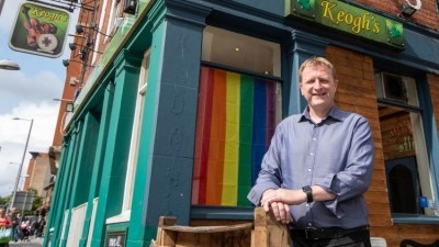 Eight is great: the Pub People Company retail director Dave McKie outside the Keogh’s site before it is transformed into a Six Barrel Drafthouse