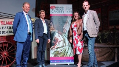 Charity partnership: (l-r) Shepherd Neame's Jonathan Neame, Sarah Pullen, Sheps Giving committee member Moray Neame and Ben Pullen