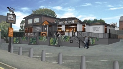 New start: a visual mock-up of what the Hare & Hounds will look like after a £270,000 refurbishment