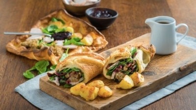 New dish: M&B brand Toby carvery introduced Yorkie Wraps to its menus in October last year (image credit: Toby Carvery Facebook)