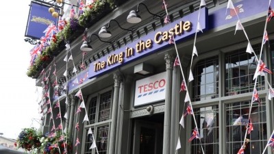 Coronation celebration: Tesco has temporarily taken over the Castle pub in Farringdon, central London