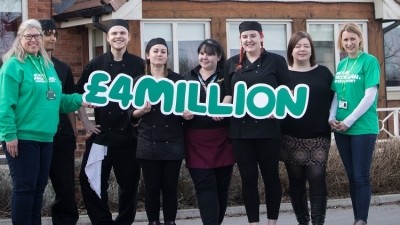Fundraising target: Greene King celebrated exceeding its fundraising goals over the course of a six year partnership with Macmillan Cancer Support.