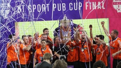 Up for the cup: BT Sport is offering pub football teams the chance to play on Premier League pitches