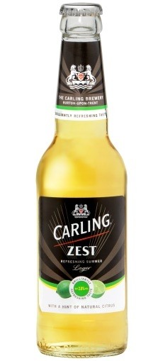 Carling Zest will be available on draught in May