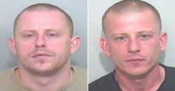 Jailed: (L-R) Warren Linnen and Westley Linnen