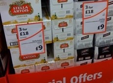 Supermarkets: will account for 70% of beer sold