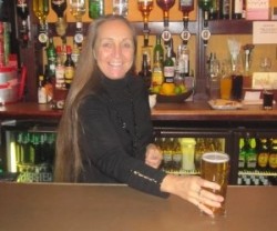 Downturn: Railway Arms licensee Janet Dooner says pubs in Stratford are feeling the 'Westfield factor' 