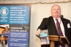 CAMRA support: Eric Pickles speaking at the Parliamentary event last week