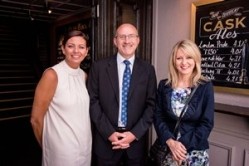 Ali Piper, Mike Tye and Esther McVey celebrating the success of Spirit's Sector Based Work Academy