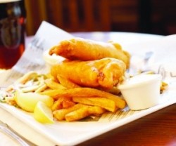 The reliable classic: a plate of fish and chips will always be popular