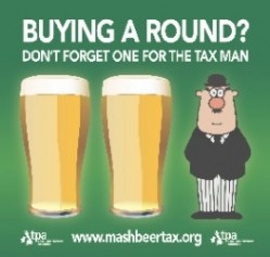 Beermats: the TaxPayers' Alliance will distribute them to pubs