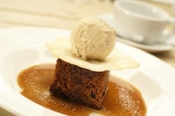 Sticky toffee pudding: at the Fifield Inn, Berkshire