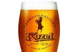 The new Kozel design promotes the beer's heritage