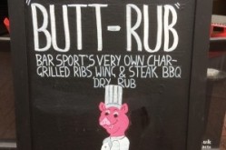 Bar Sport's Butt Rub sauce grabs customers attention 