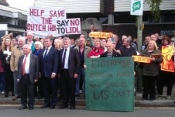Protestors calling to save the Porcupine in Mottingham