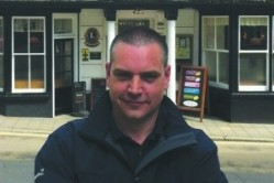 Jon Hutchings of the White Hart Hotel captured the alleged fraudster