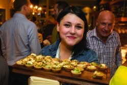 Free canapés and nibbles are handed out every Friday at the Clock House