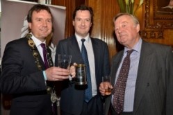 Chancellor George Osborne was named Beer Drinker of the Year