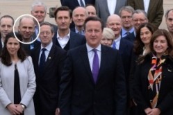 Aston Manor MD Gordon Johncox (circled) pictured with PM David Cameron and other trade delegates on the China trip