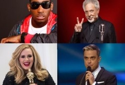 Tinie Tempah, Tom Jones, Robbie Williams and Adele all featured in a list of top ten dream drinking buddies