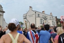 London 2012 Olympics: Olympic Torch passes Absolute Pubs site on final leg