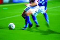 A football match was illegally broadcast