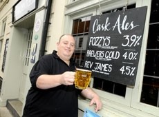 Brett Sanders, manager of The Golden Fleece in Chelmsford, will hold a beer festival shwocasing 30 different cask ales